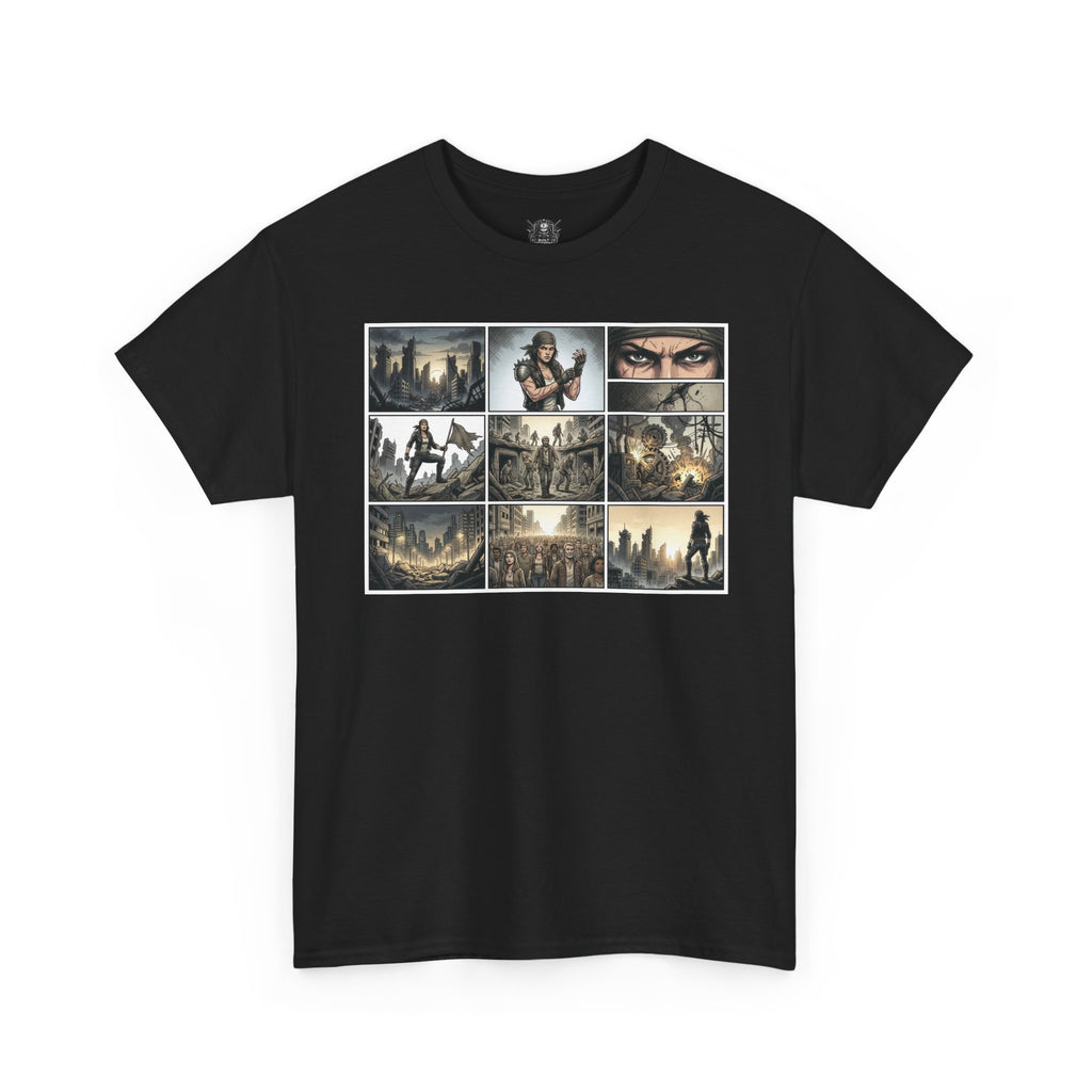 Gaming Montage T‑Shirt — Defiant Hero Collage Tee
