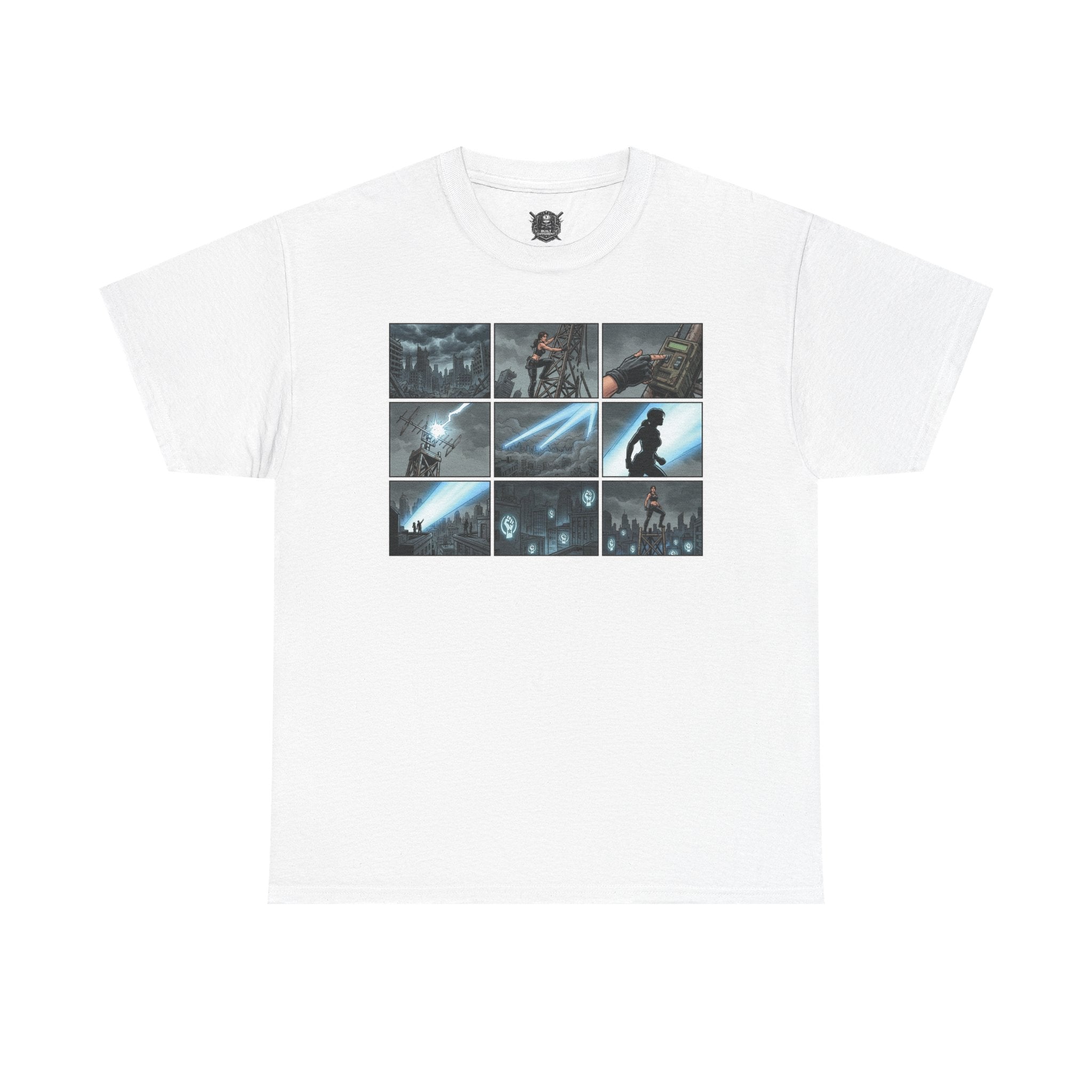 Copy of Gaming Montage T‑Shirt — Action Hero Collage Tee