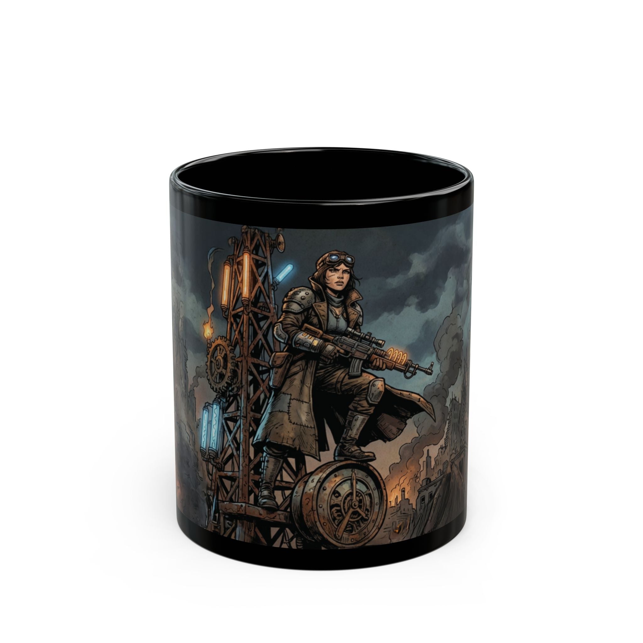 Black Mug — Steampunk Pilot (11oz & 15oz)