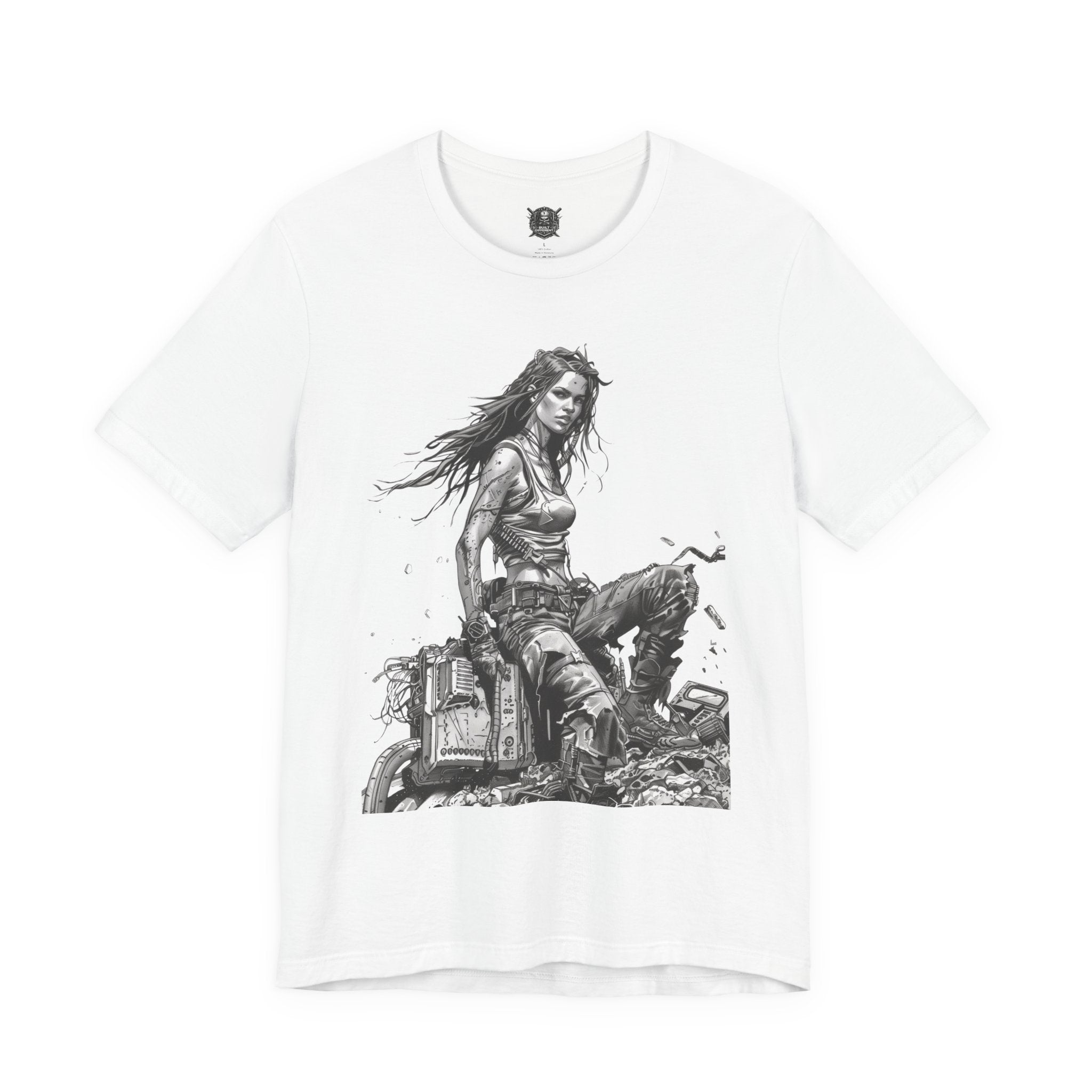 Graphic Tee — Cyberpunk Wasteland Survivor