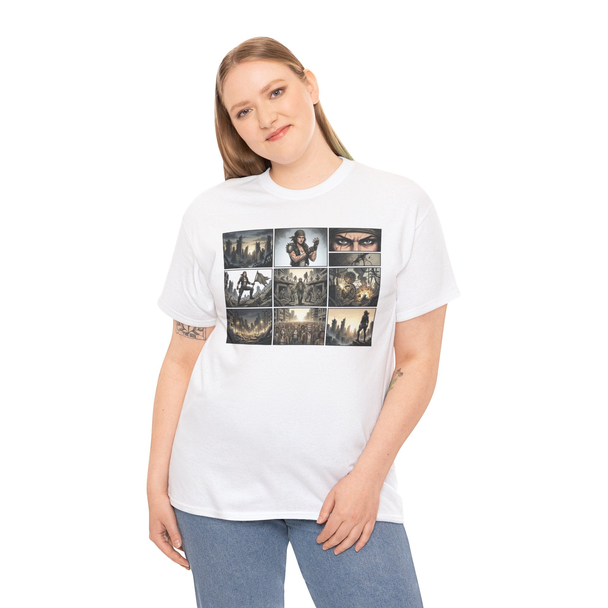 Gaming Montage T‑Shirt — Defiant Hero Collage Tee