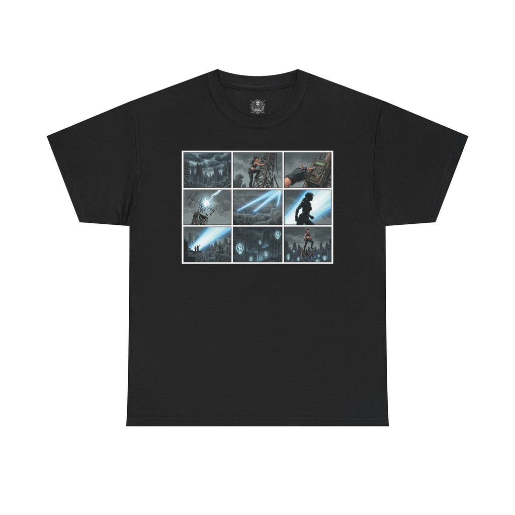 Gaming Montage T‑Shirt — Action Hero Collage Tee