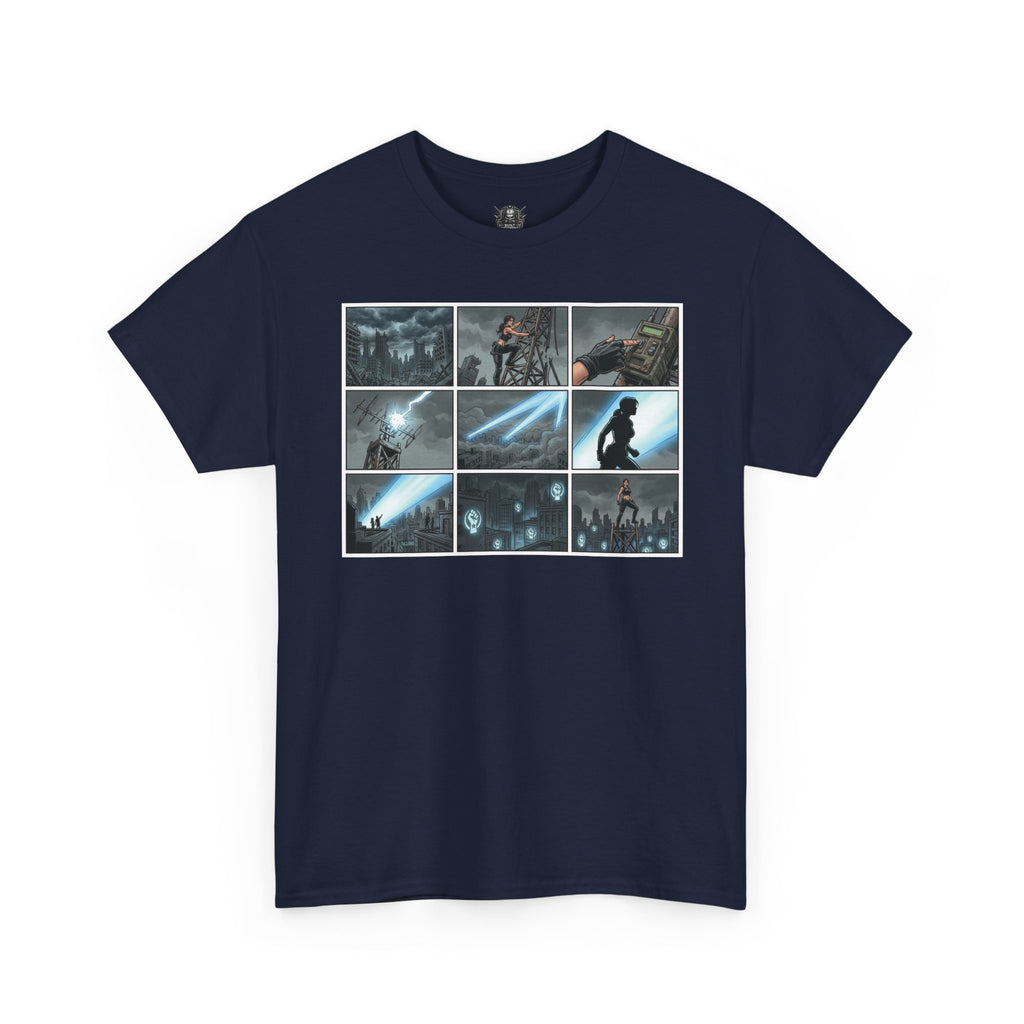 Gaming Montage T‑Shirt — Action Hero Collage Tee