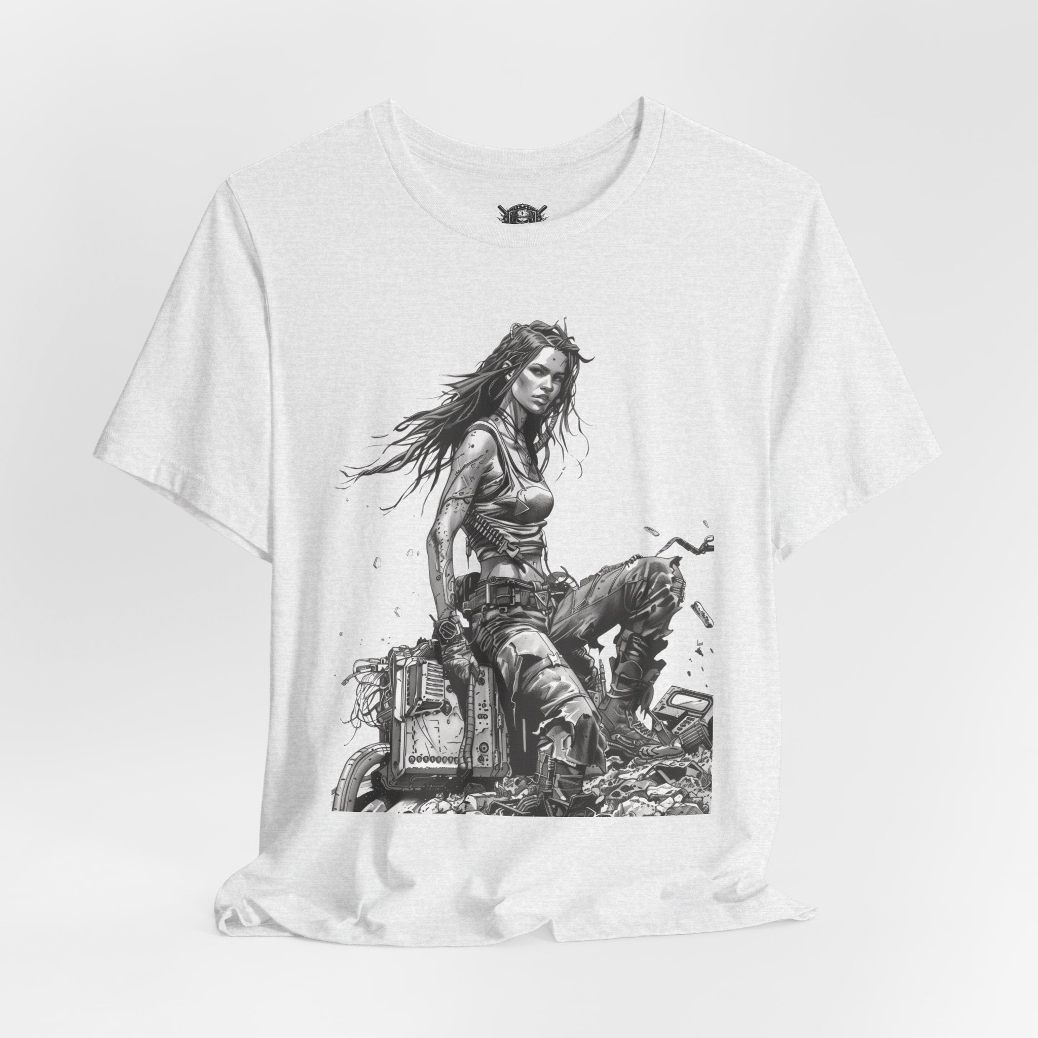 Graphic Tee — Cyberpunk Wasteland Survivor
