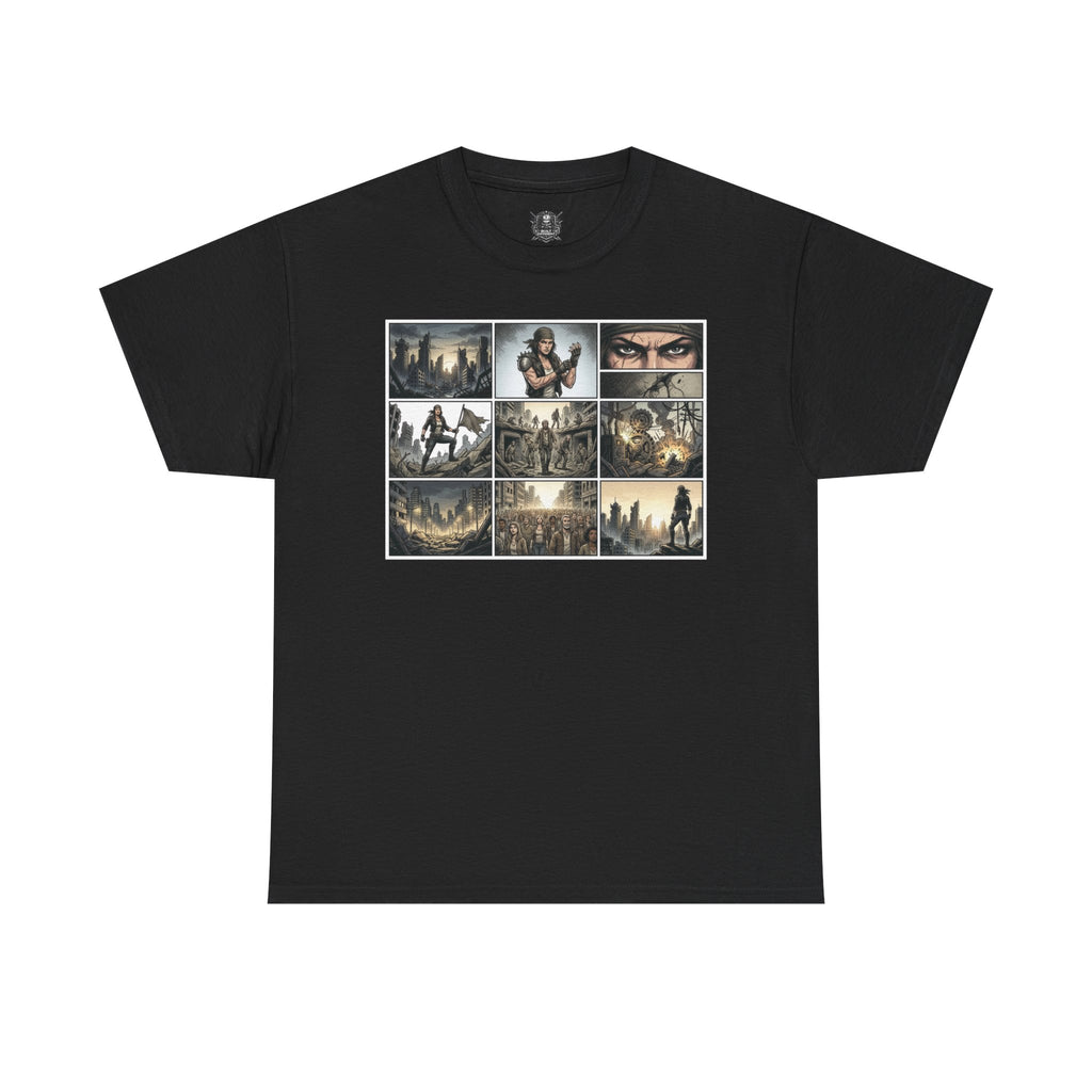 Gaming Montage T‑Shirt — Defiant Hero Collage Tee