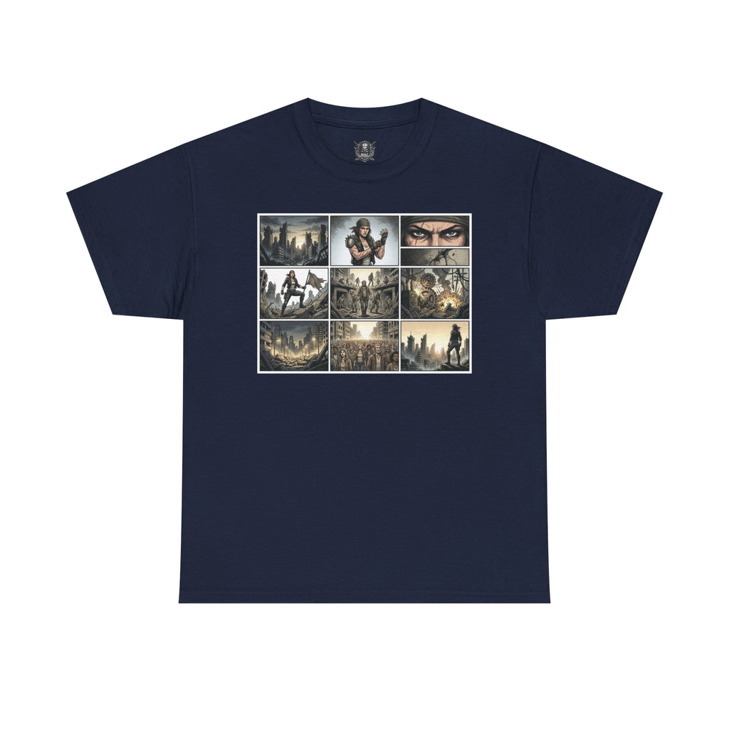 Gaming Montage T‑Shirt — Defiant Hero Collage Tee
