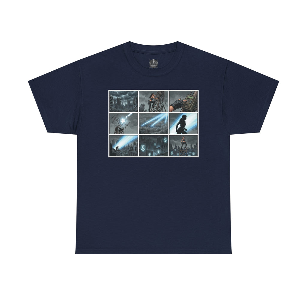 Gaming Montage T‑Shirt — Action Hero Collage Tee