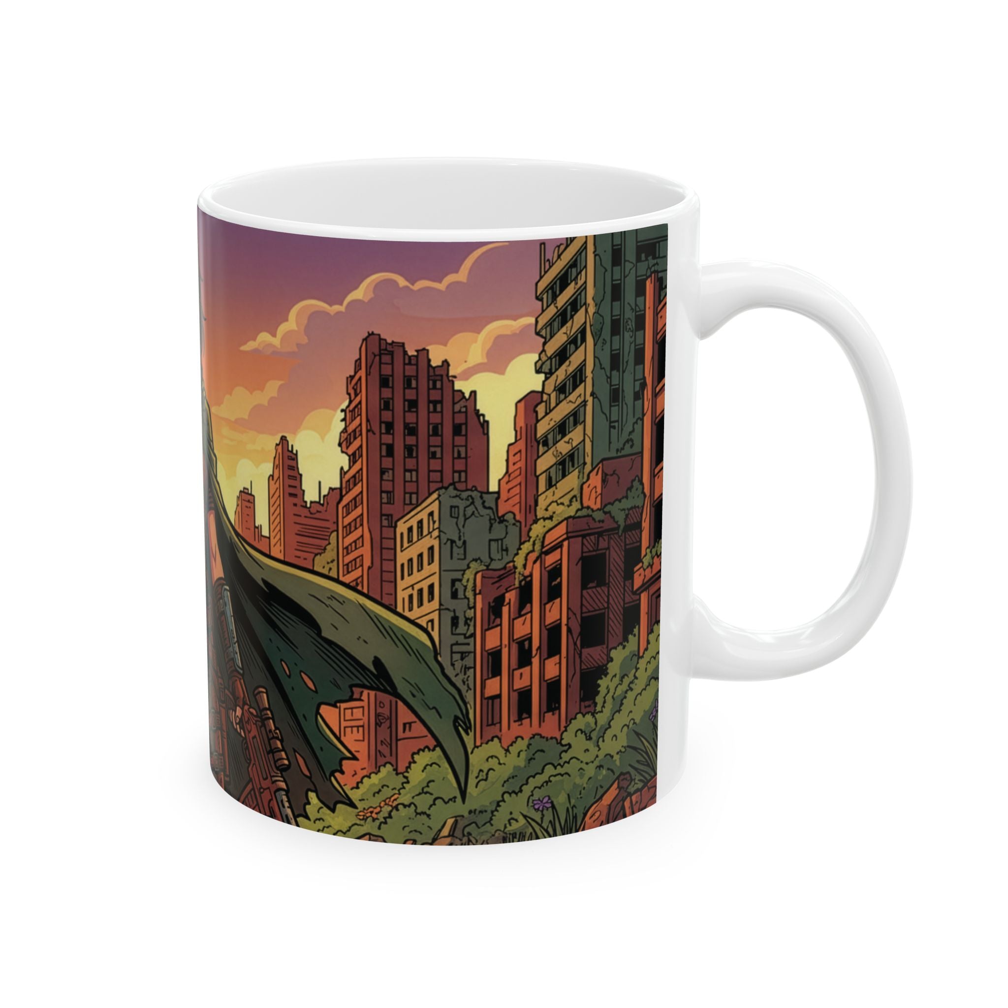 Ceramic Mug — Teal Portrait Art (11oz & 15oz)