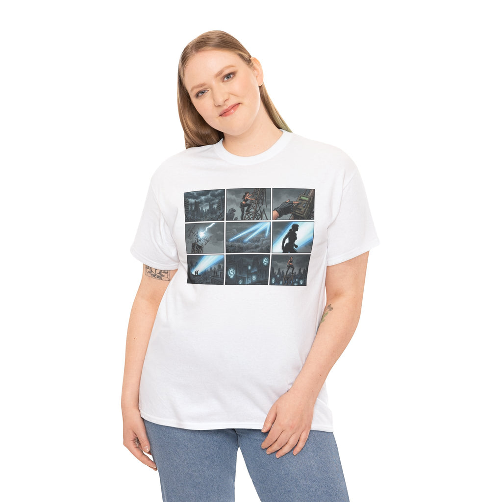 Gaming Montage T‑Shirt — Action Hero Collage Tee