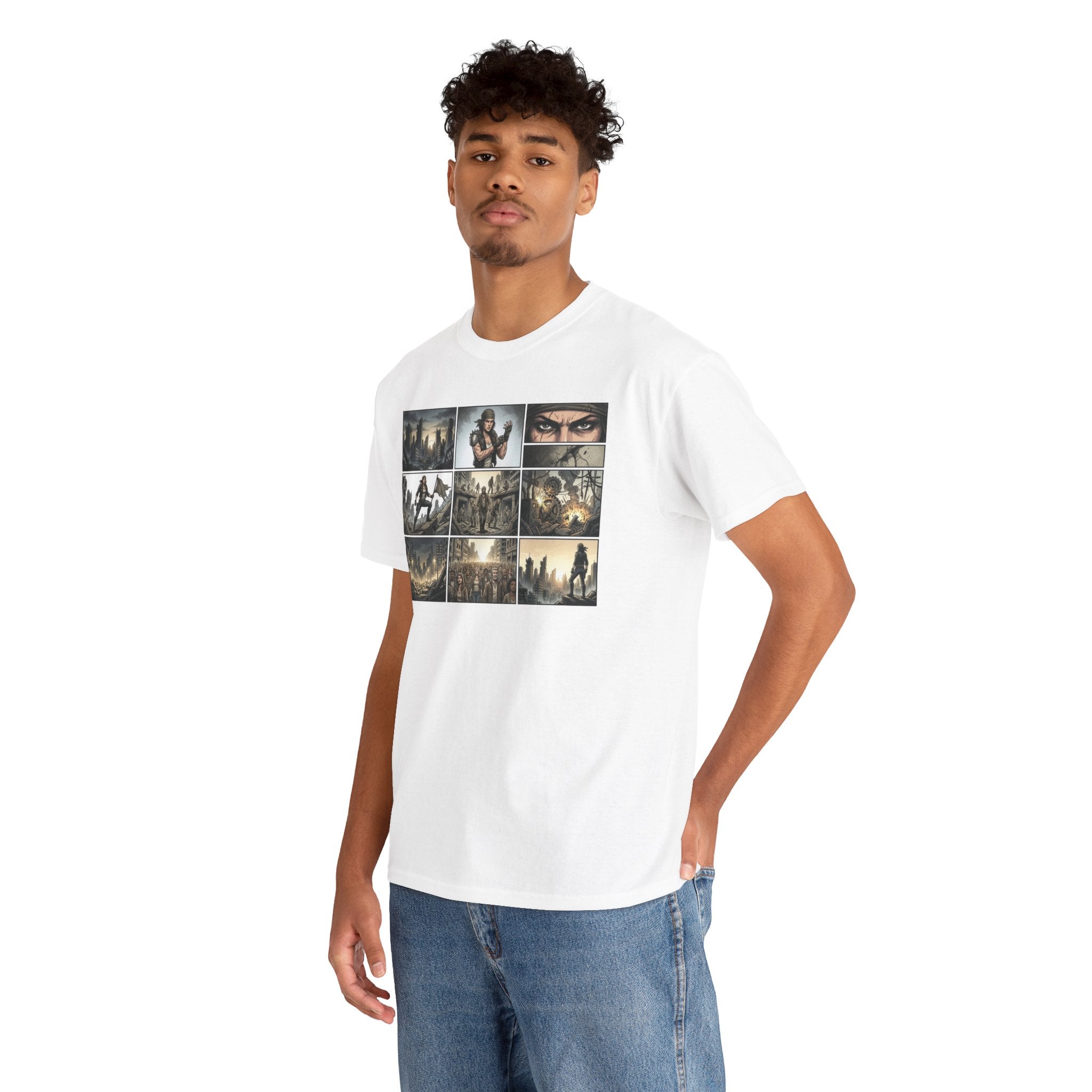 Gaming Montage T‑Shirt — Defiant Hero Collage Tee