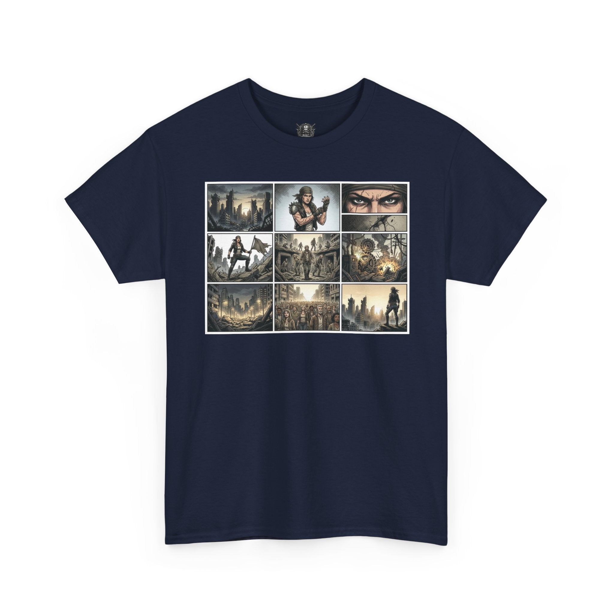 Gaming Montage T‑Shirt — Defiant Hero Collage Tee